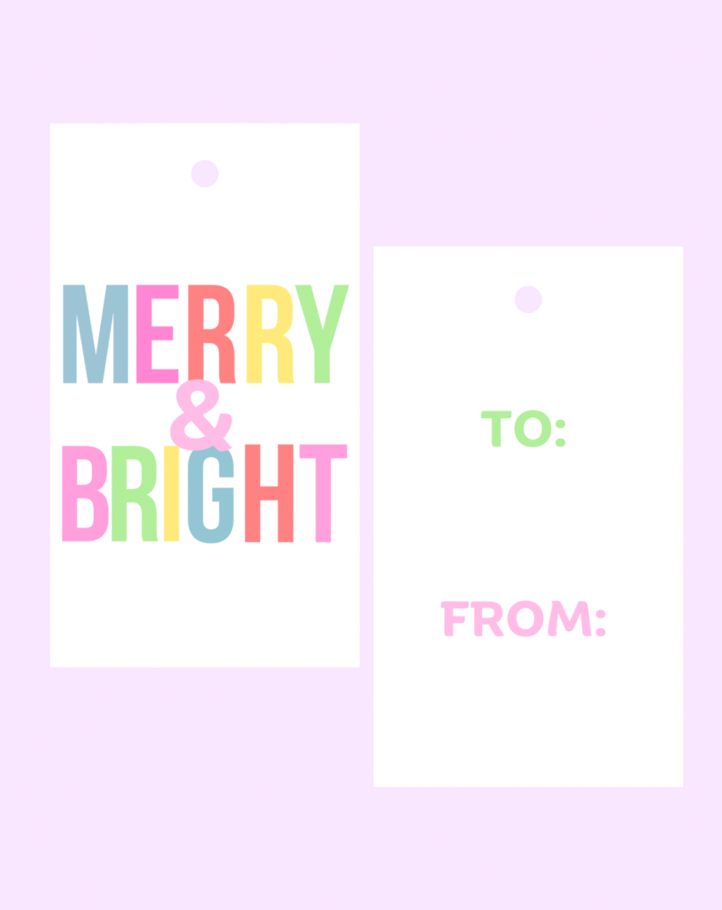 Merry & Bright Gift Tags