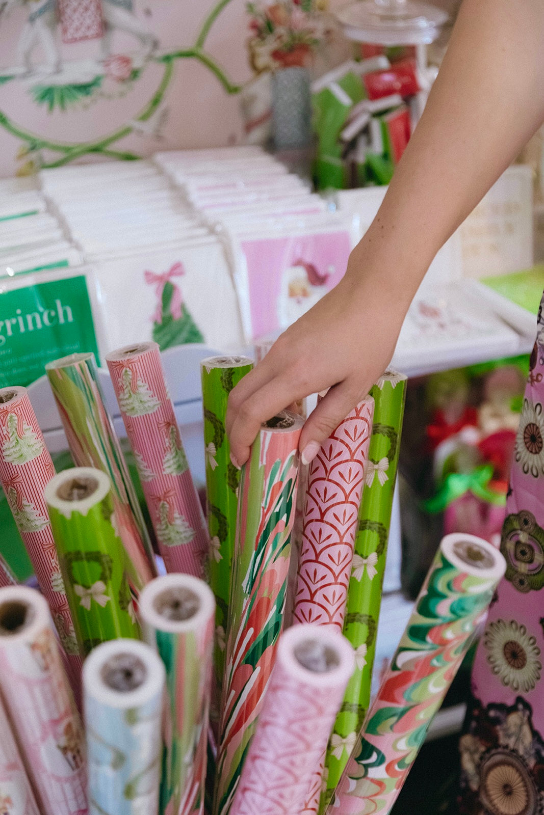 perk X Lucy Grymes Holiday Marble Wrapping Paper Roll