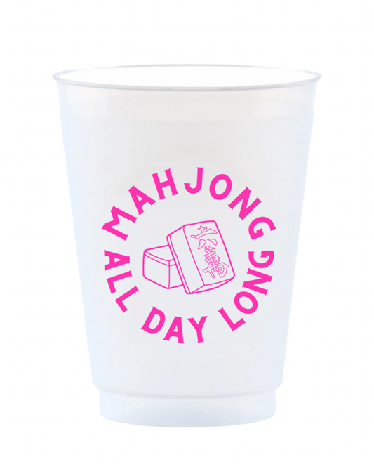 Mahjong All Day Long Reusable Frost Flex Cups
