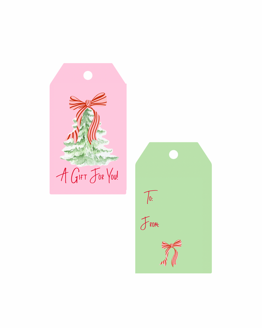 A Gift For You Christmas Tree Gift Tags