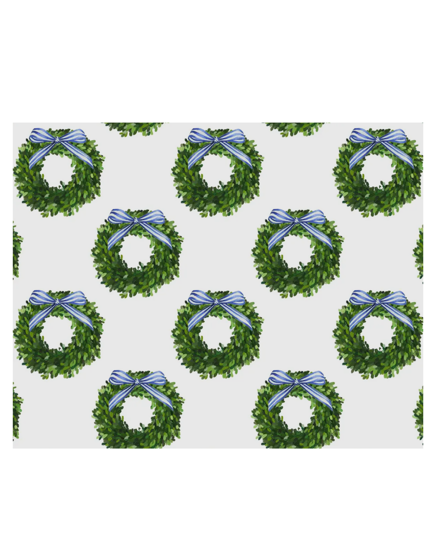 Small Wreath Holiday Tray