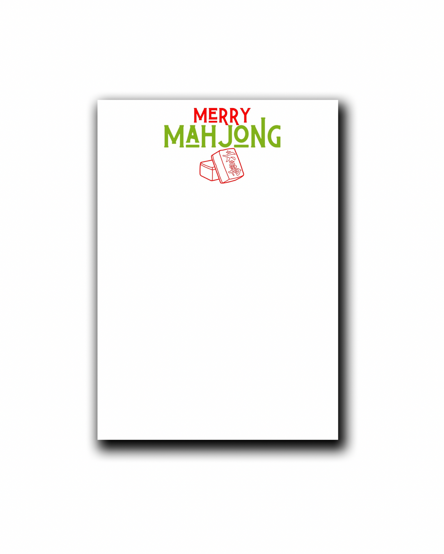 Merry Mahjong Notepad