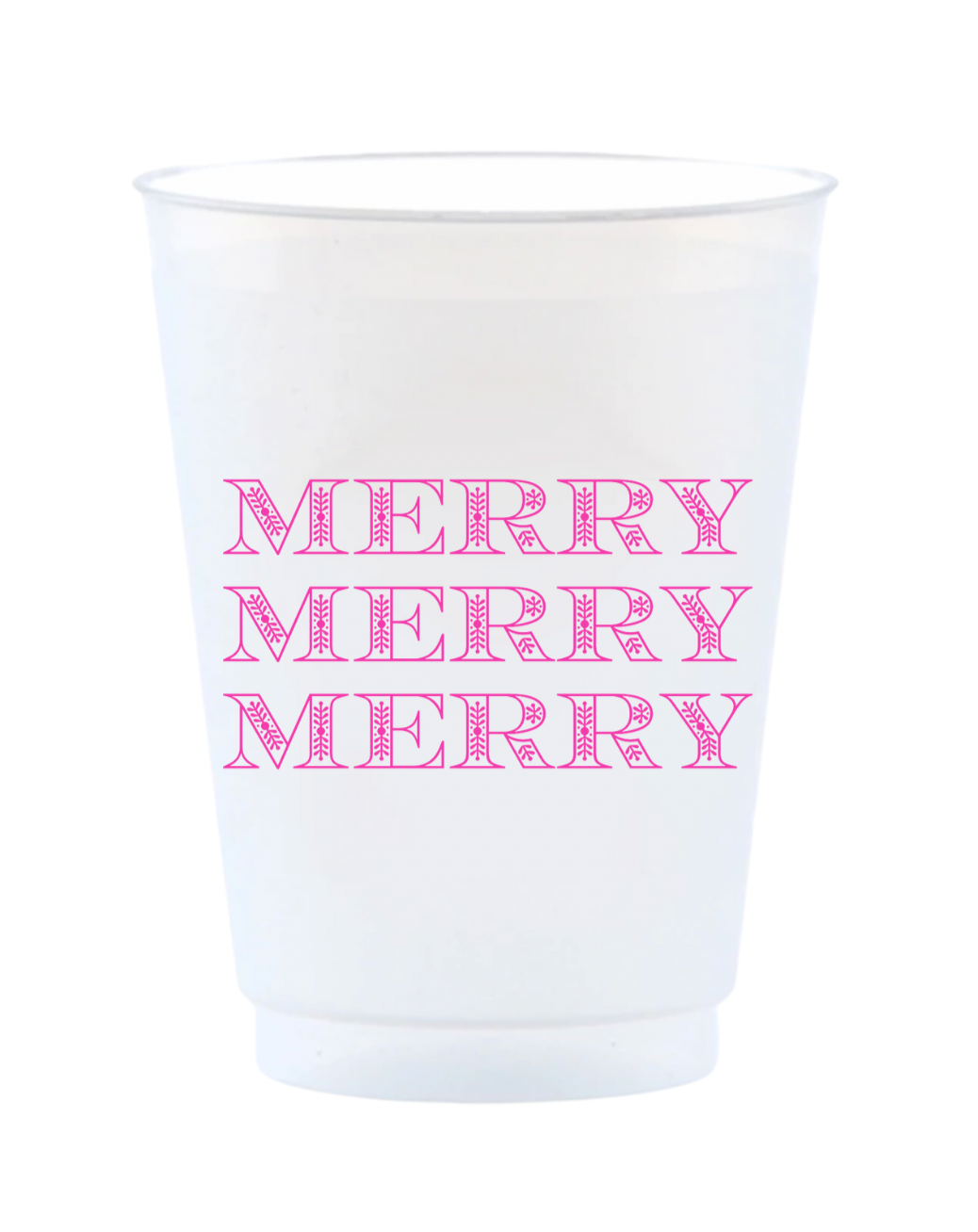 Merry Merry Merry Reusable Frost Flex Cups
