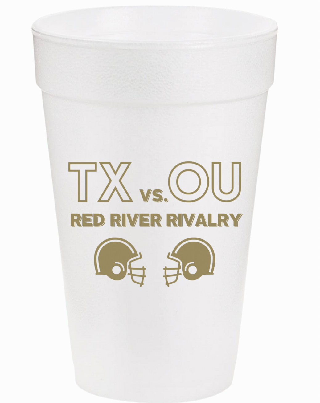 TX vs. OU Styrofoam Cups