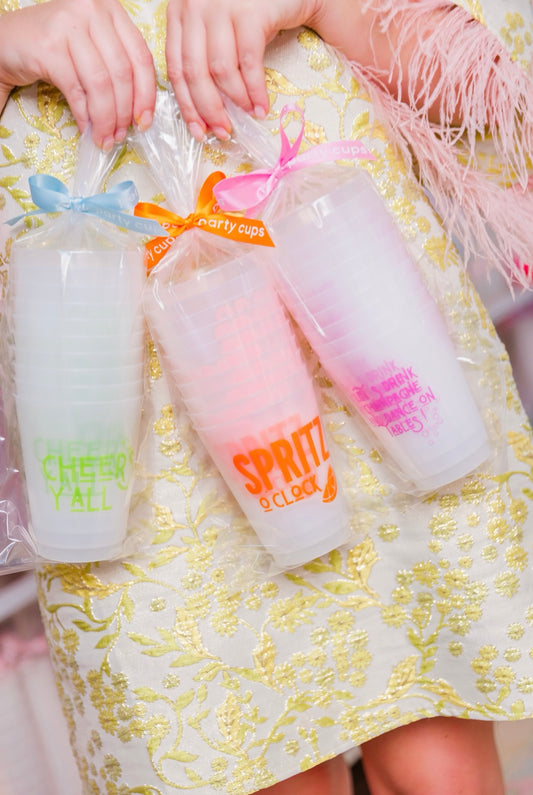 Cheers Y'all Reusable Frost Flex Cups