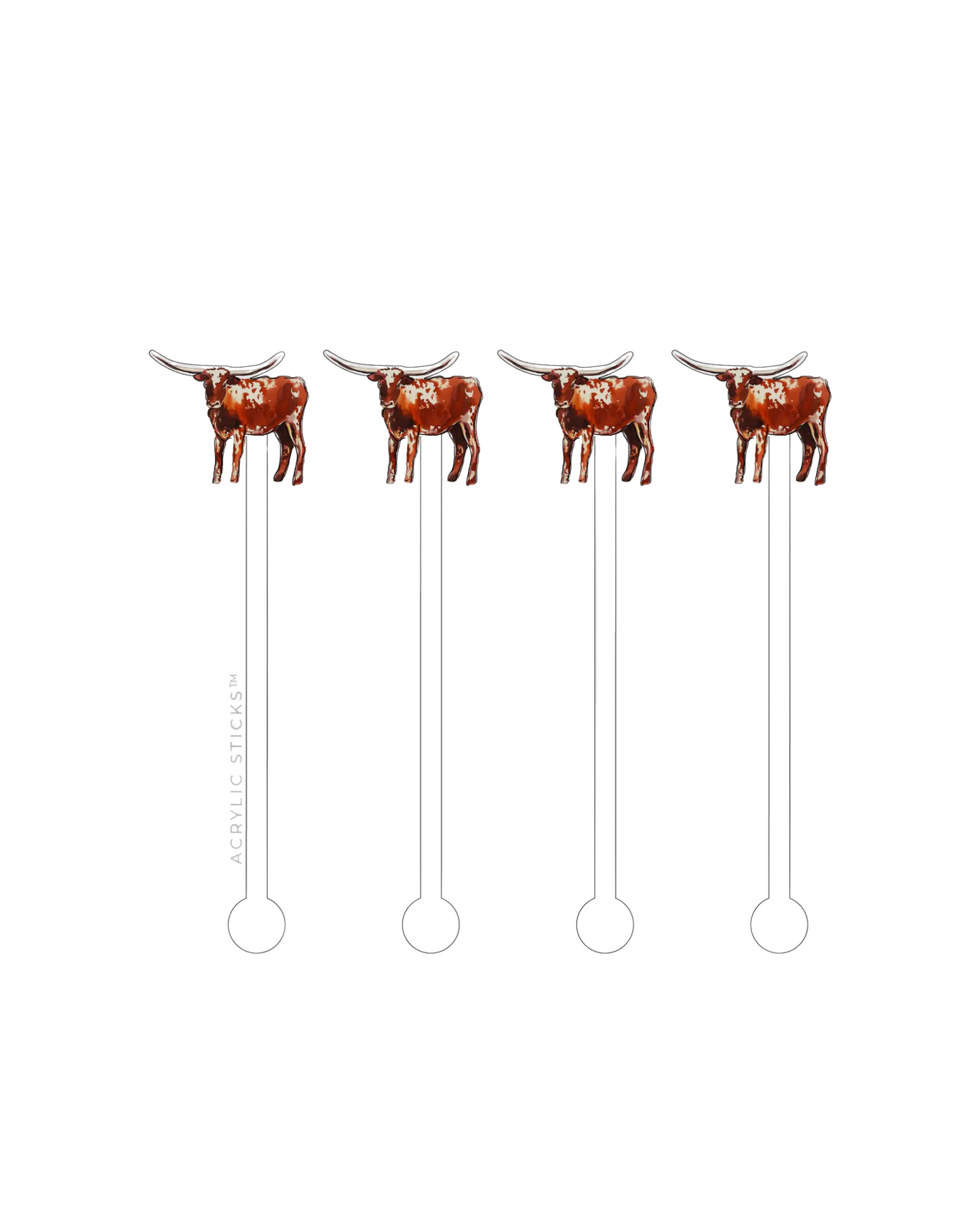 Longhorn Acrylic Stir Sticks