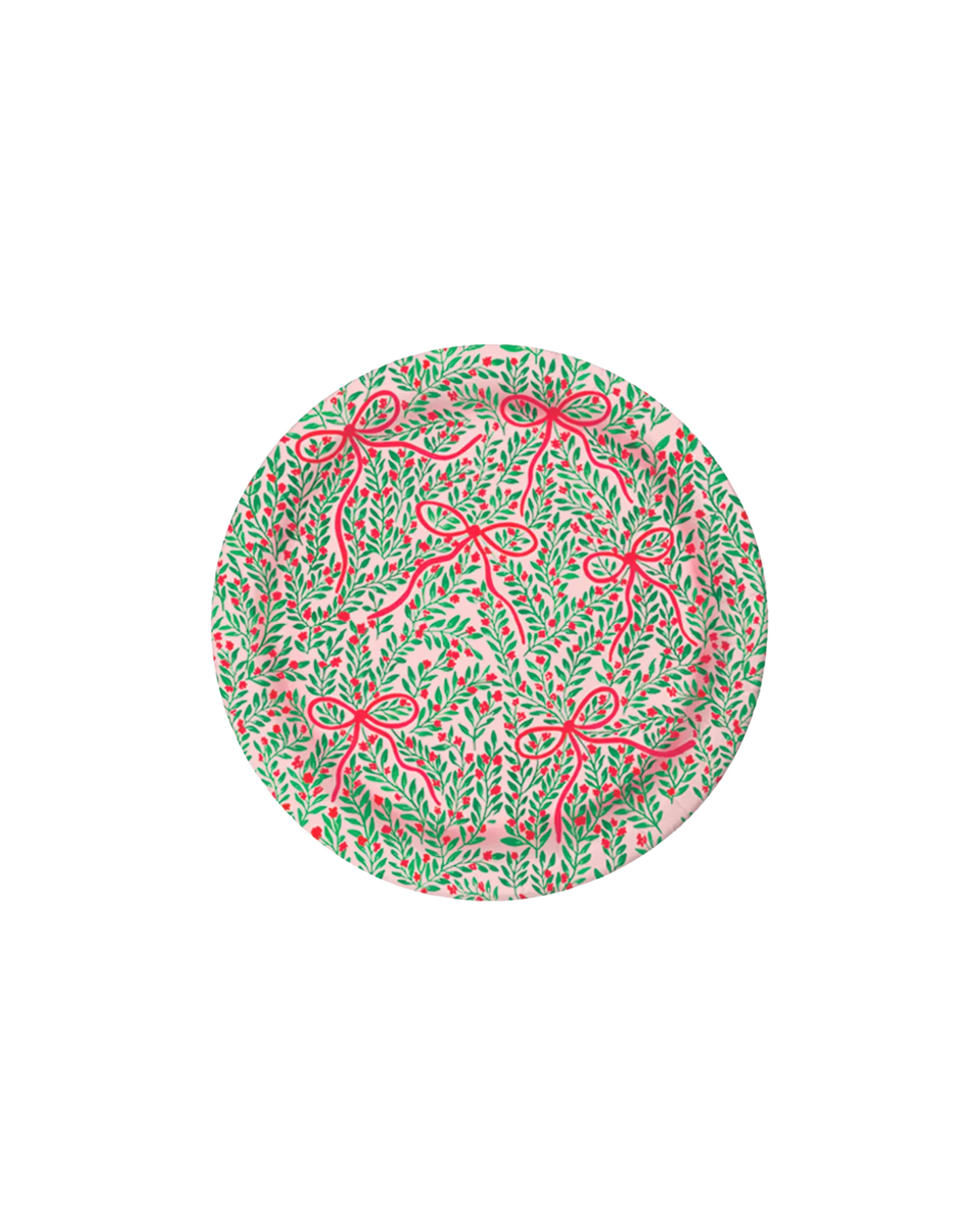 Holiday Bow Paper Plates