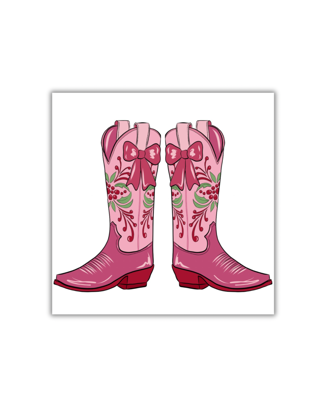 Holiday Boots Paper Party Napkins