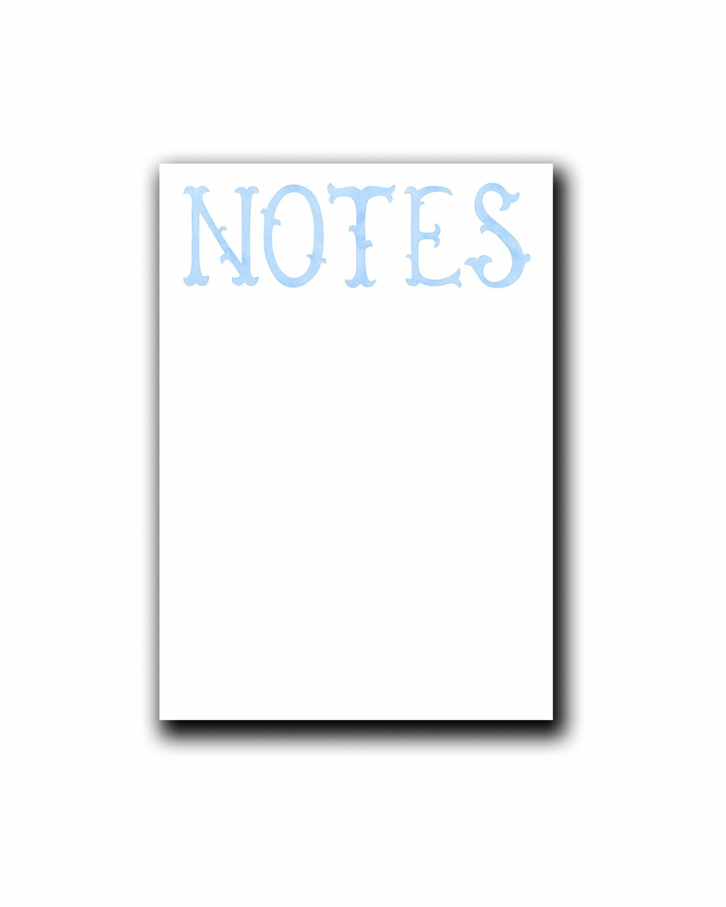 Blue Notes Notepad