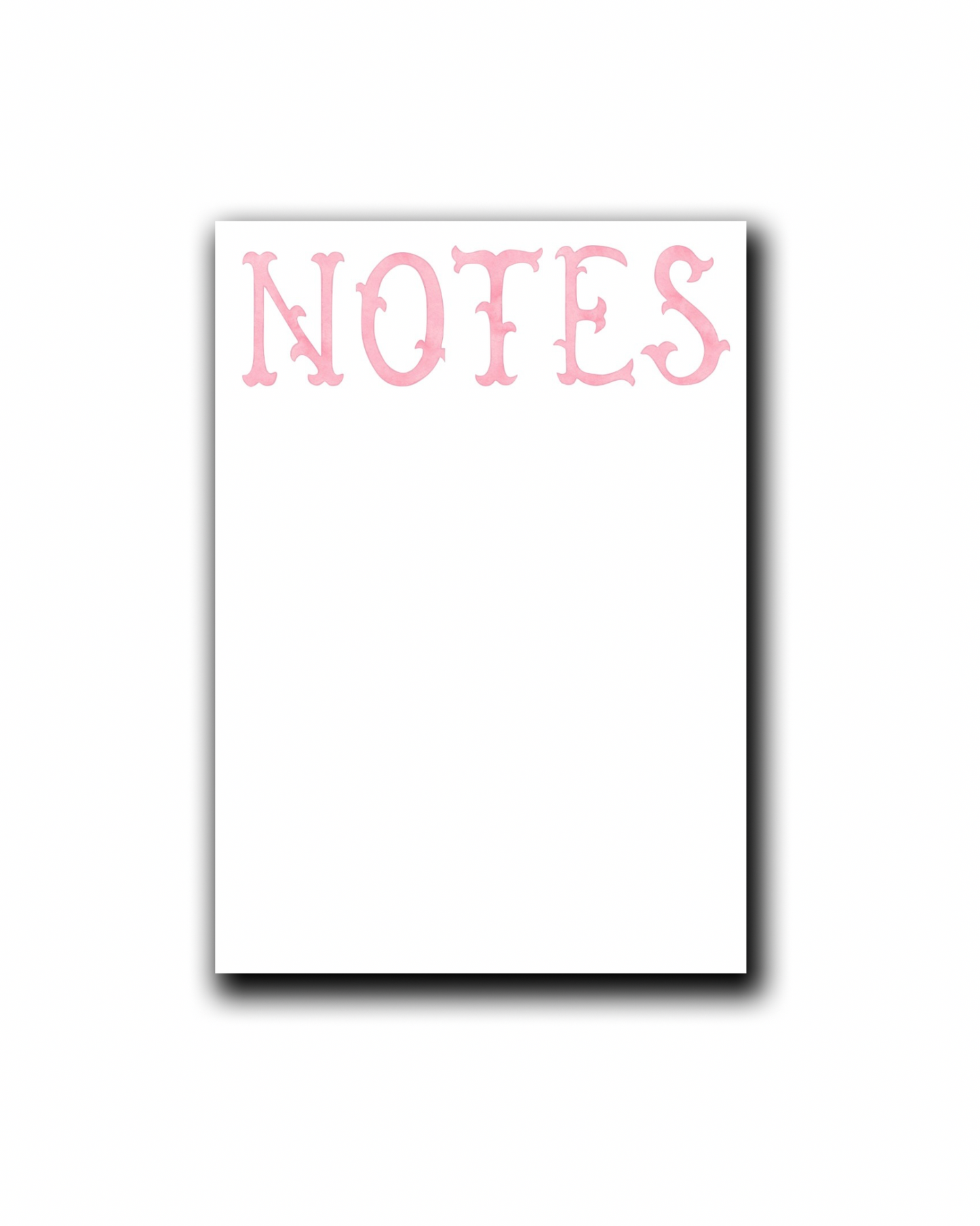 Pink Notes Notepad
