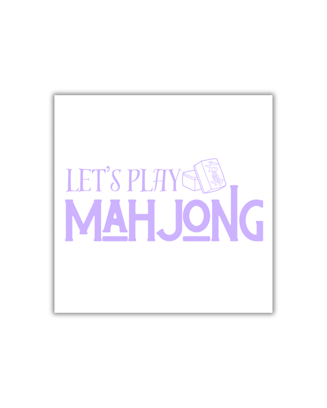 Let’s Play Mahjong Paper Cocktail Napkins