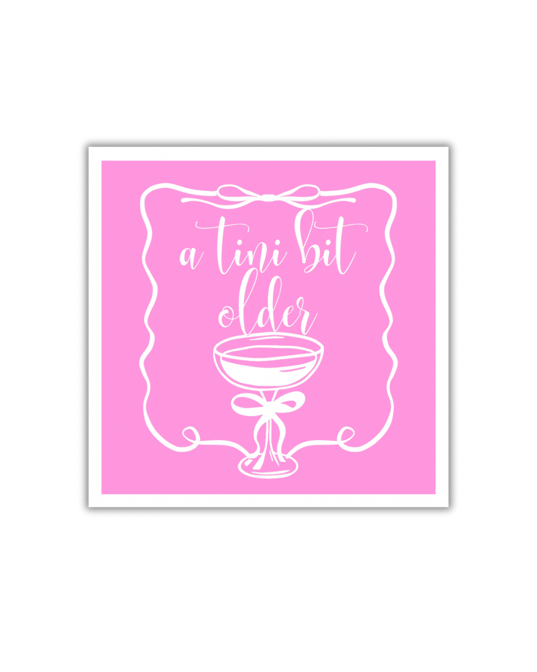 A Tini Bit Older Paper Cocktail Napkins