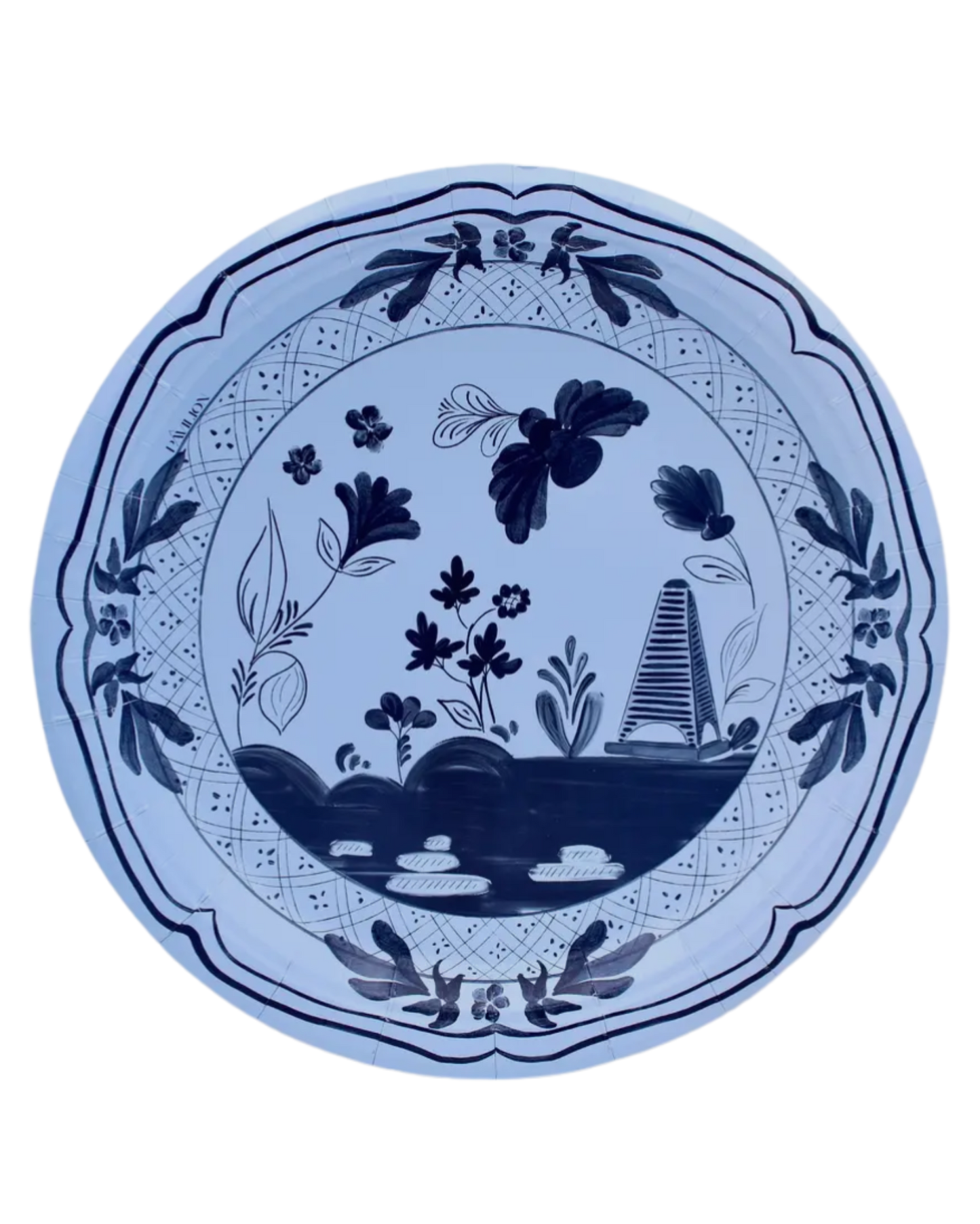 China Paper Dinner Plates- Navy