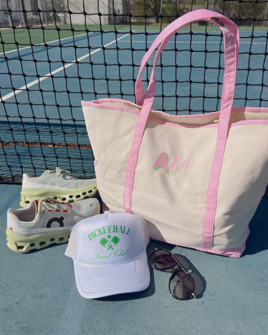 Pickleball Social Club White Trucker Hat