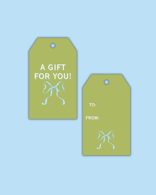 Green A Gift For You Gift Tags