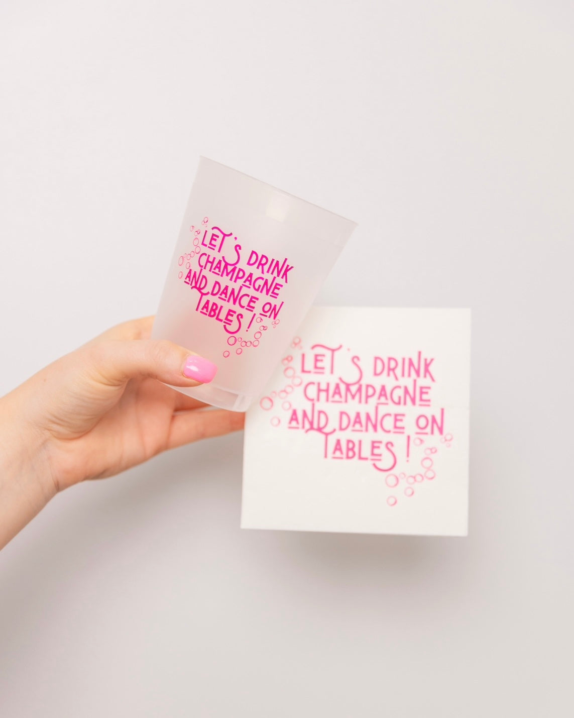 Let’s Drink Champagne and Dance on Tables Paper Cocktail Napkins