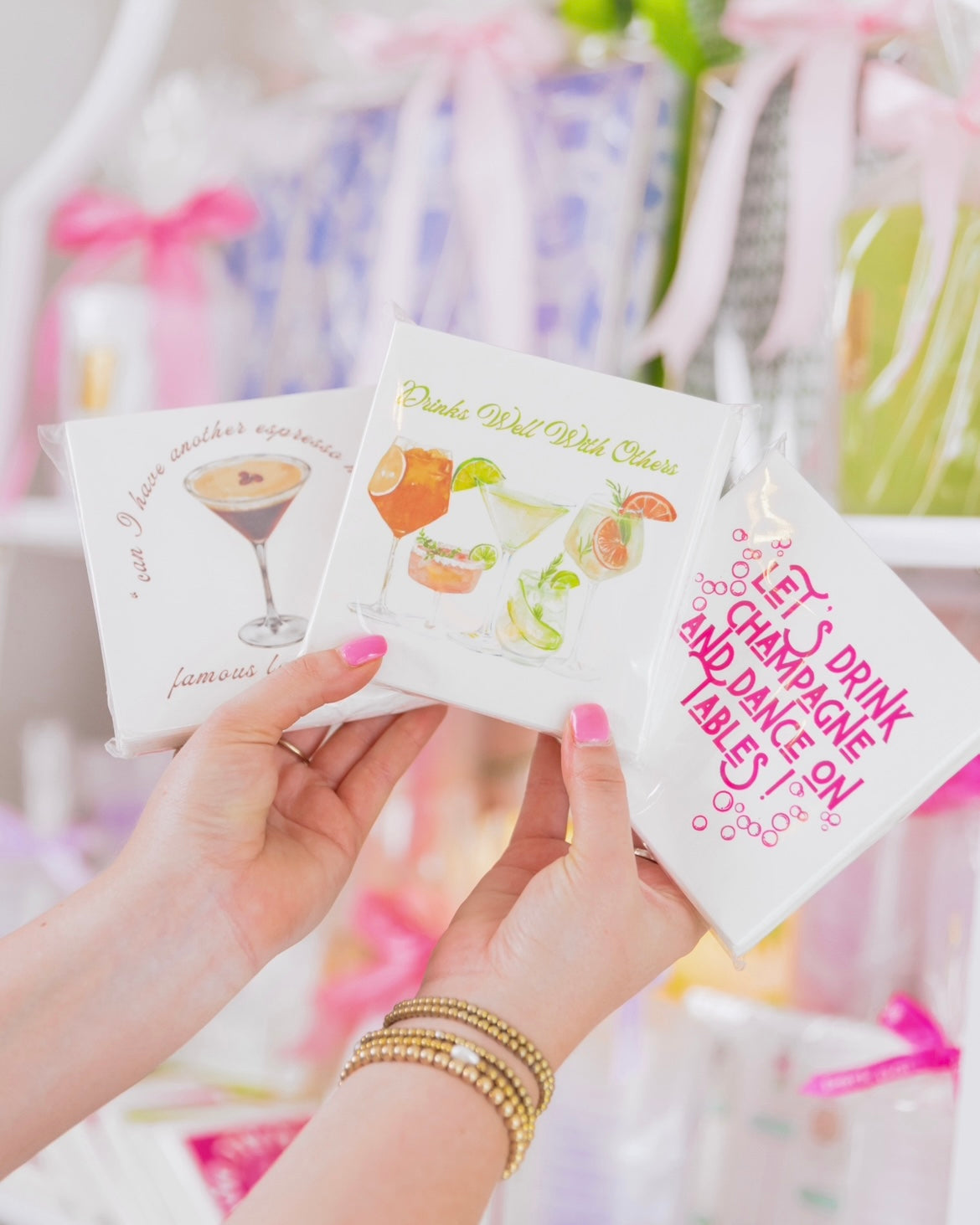 Drinks Well With Others Paper Party Napkins