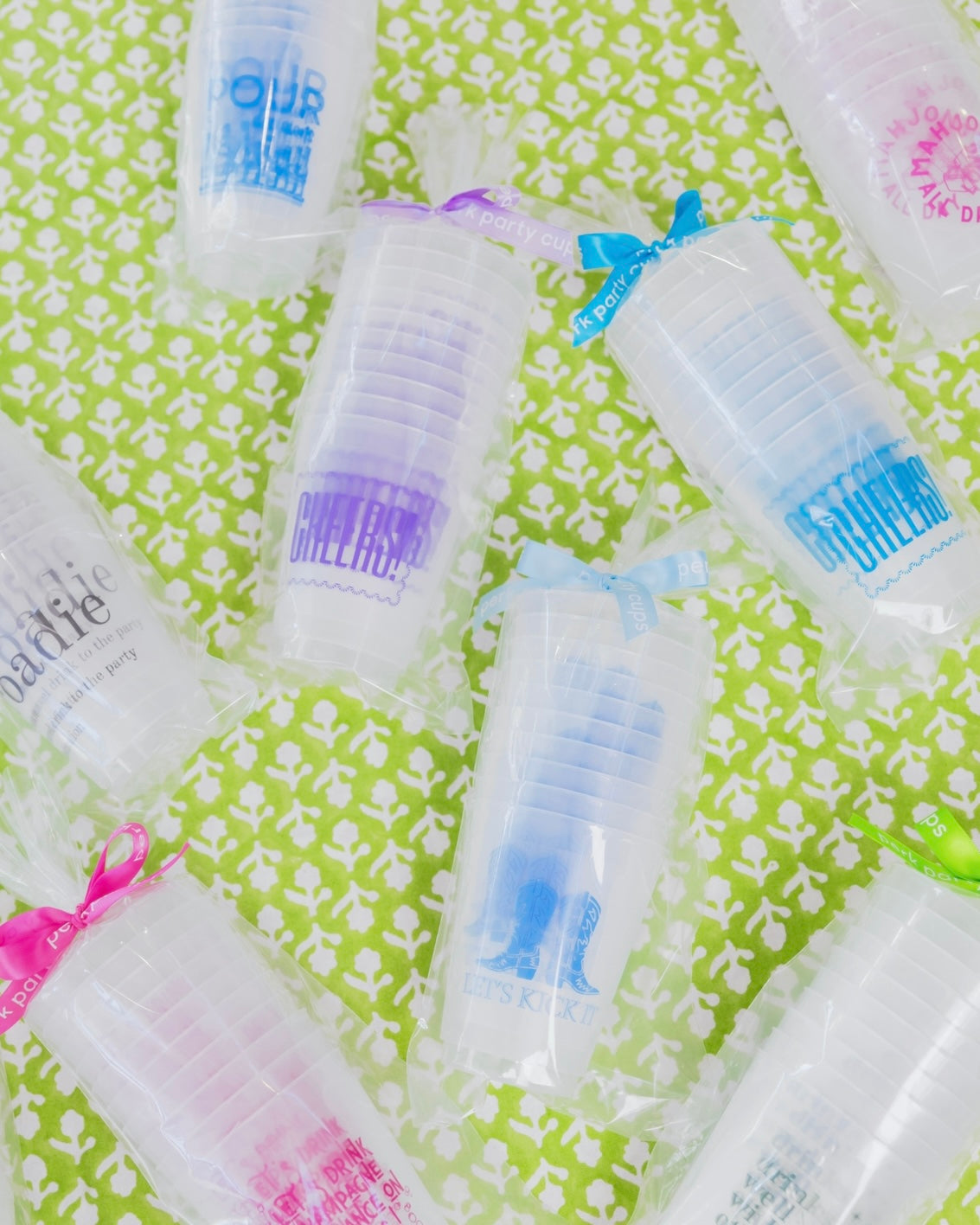 Teal Cheers Reusable Frost Flex Cups