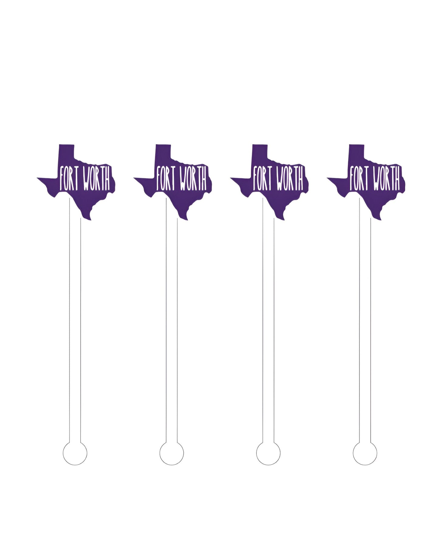 Fort Worth Acrylic Stir Sticks