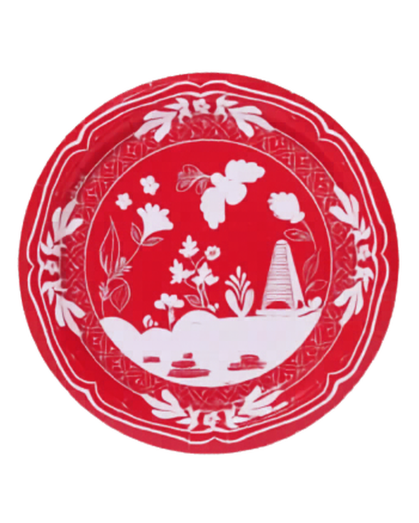 Cherry China Dinner Paper Plates