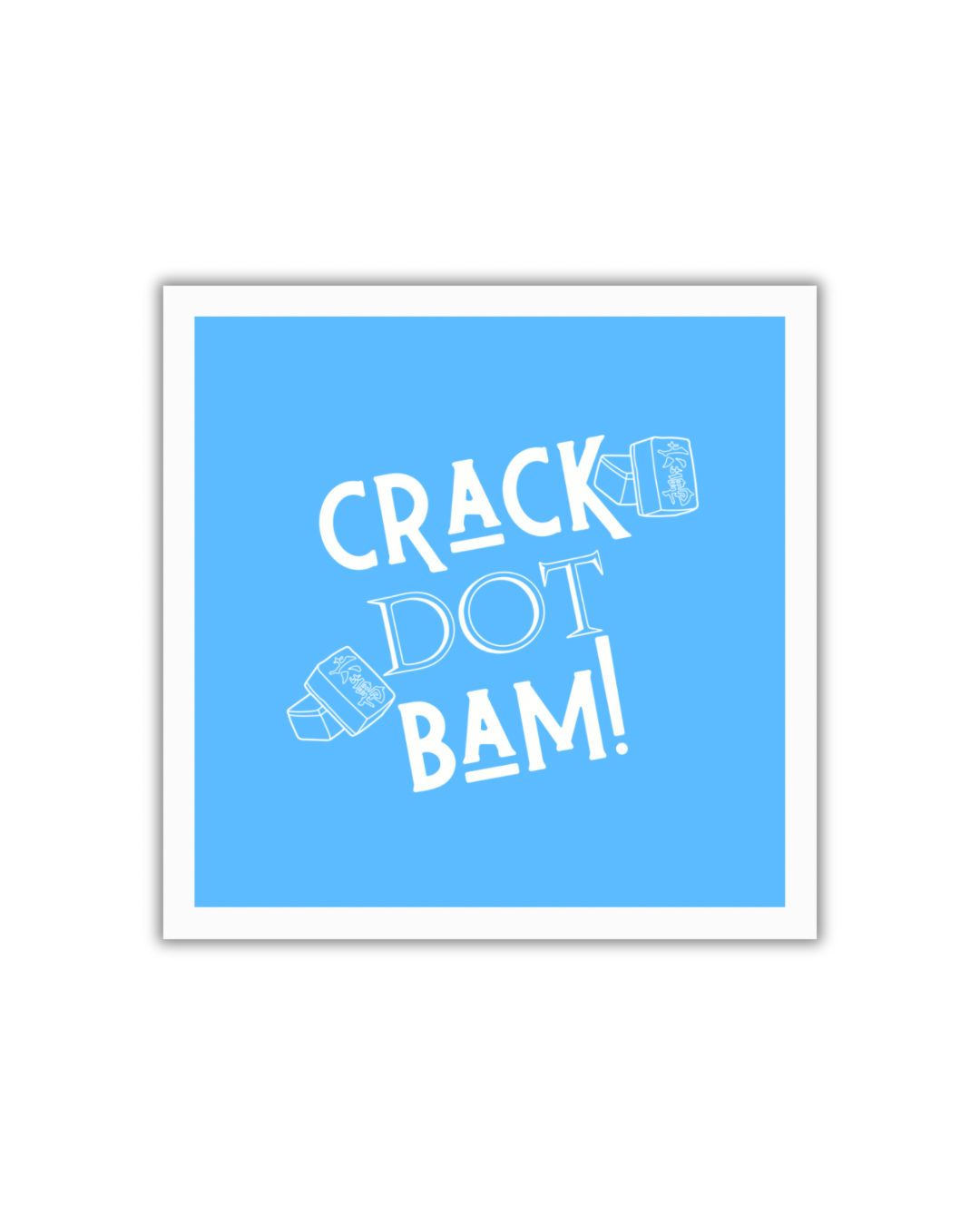 Crack Dot Bam Mahjong Paper Cocktail Napkins