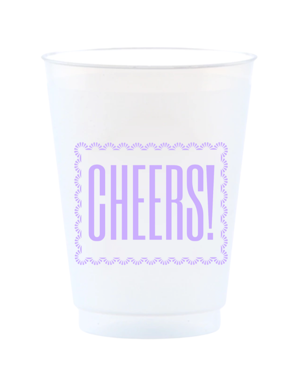 Lavender Cheers Reusable Frost Flex Cups