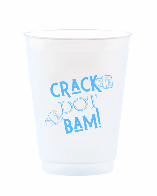 Crack Dot Bam Mahjong Reusable Frost Flex Cups