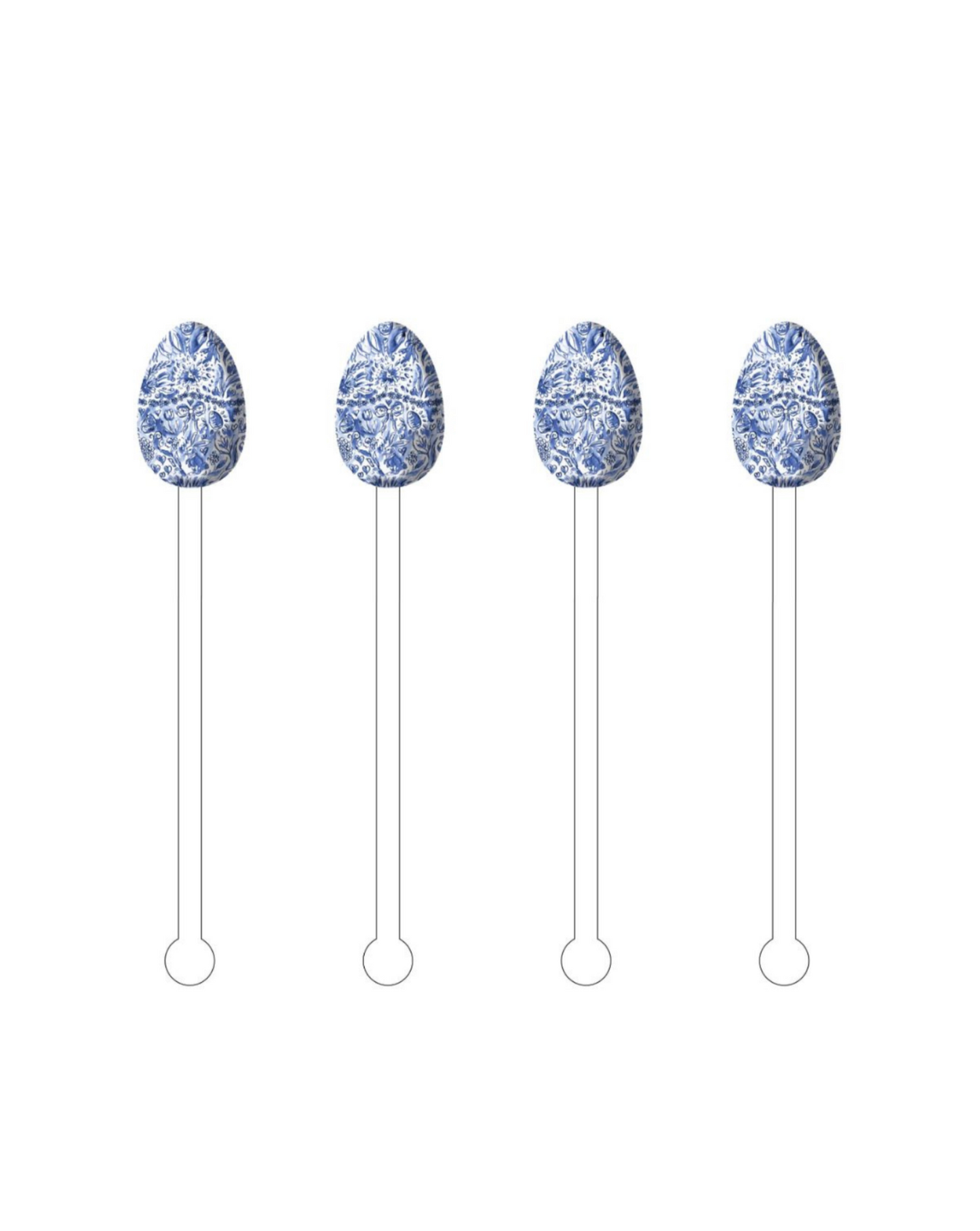 Blue Egg Acrylic Stir Sticks
