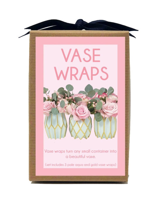 Flower Vase Wraps (set of 3)