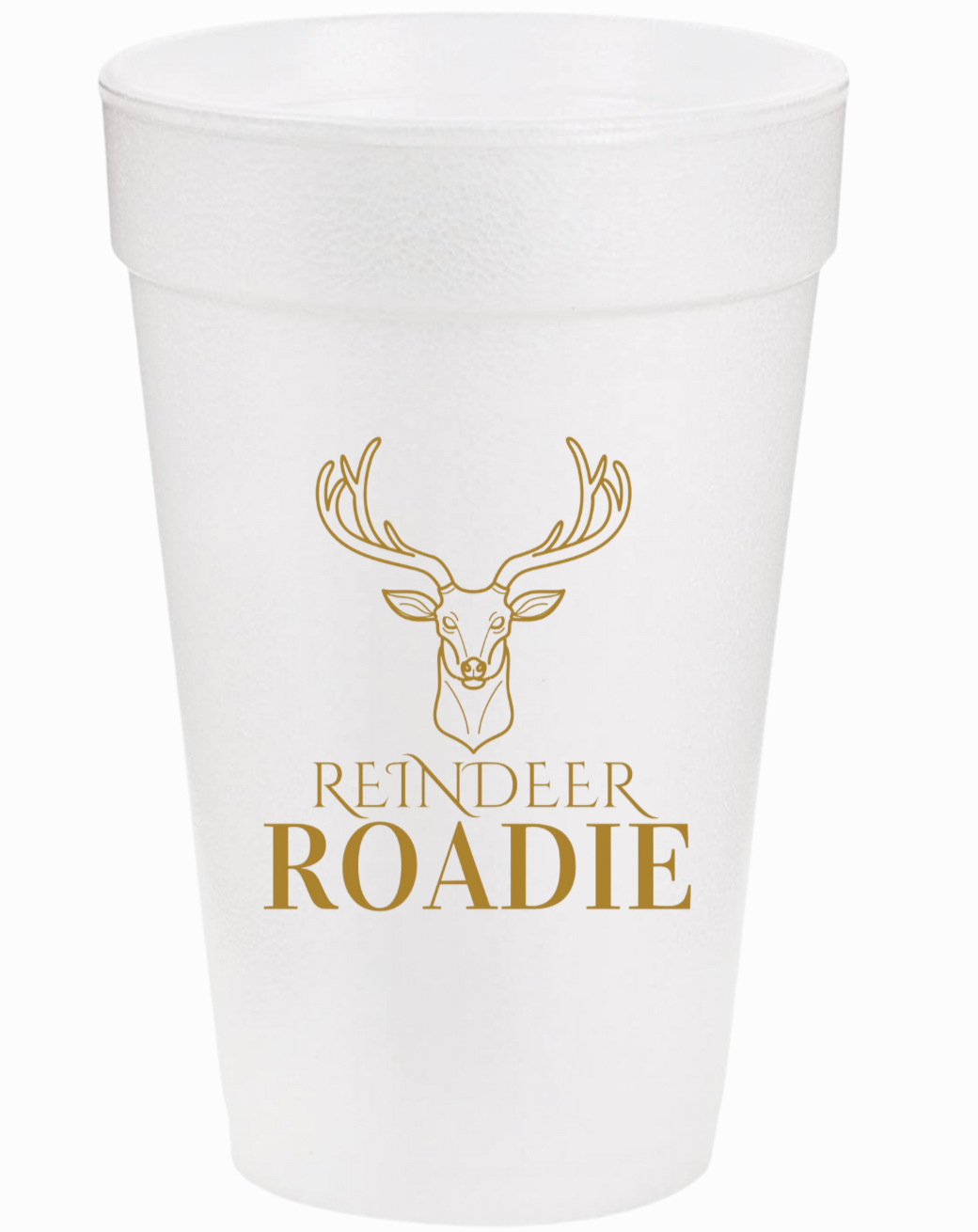 Reindeer Roadie Styrofoam Cups