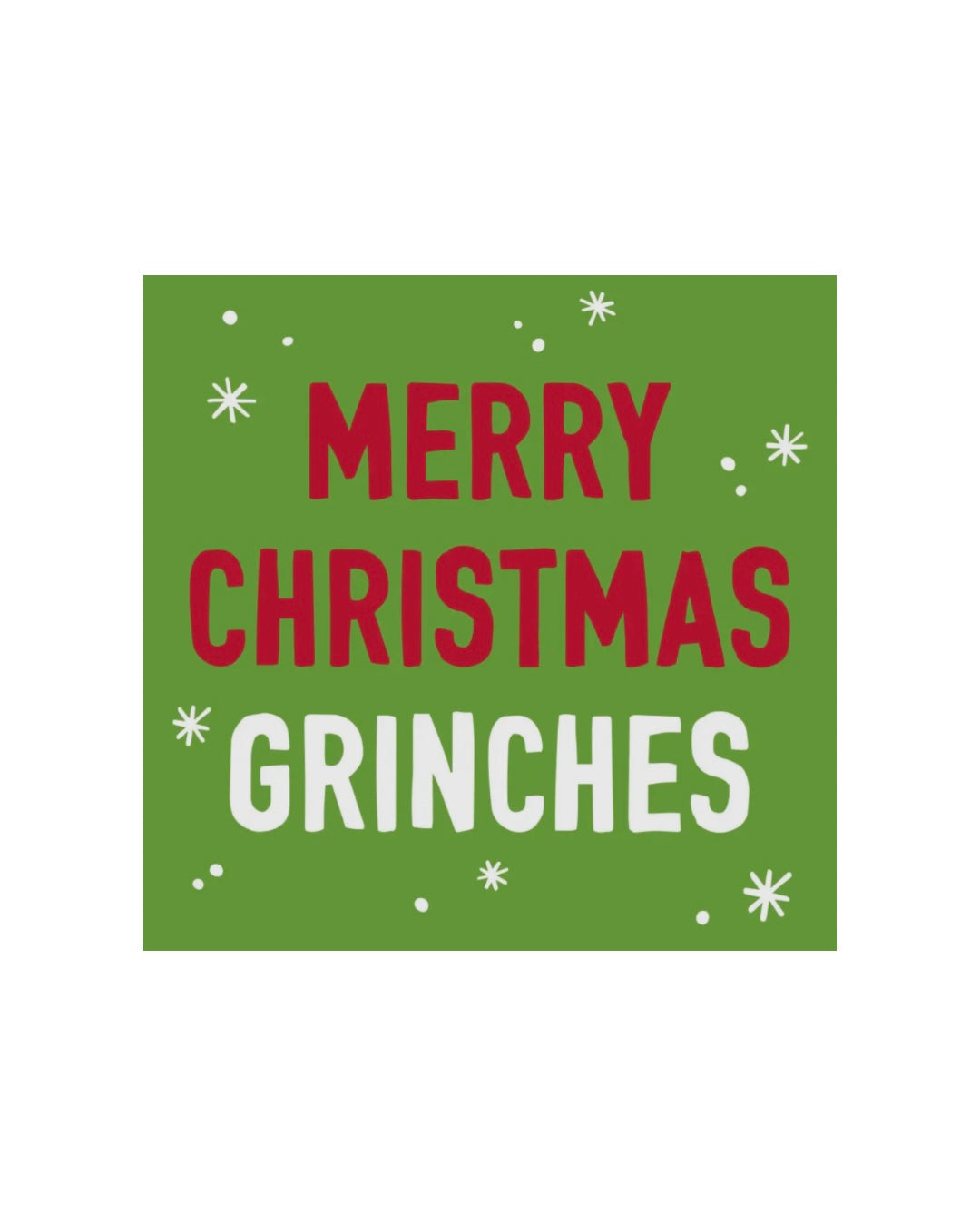 Merry Christmas Grinches Cocktail Napkins