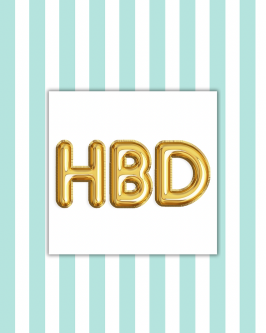 HBD Paper Cocktail Napkins
