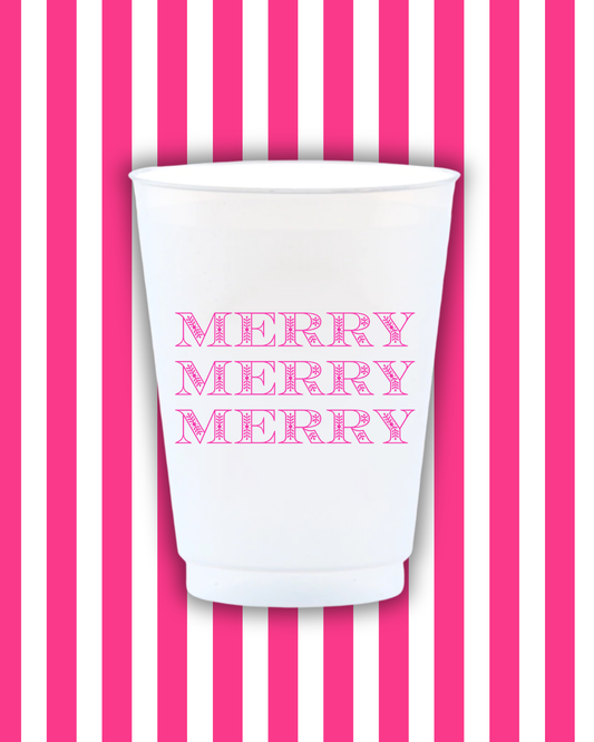 Merry Merry Merry Reusable Frost Flex Cups