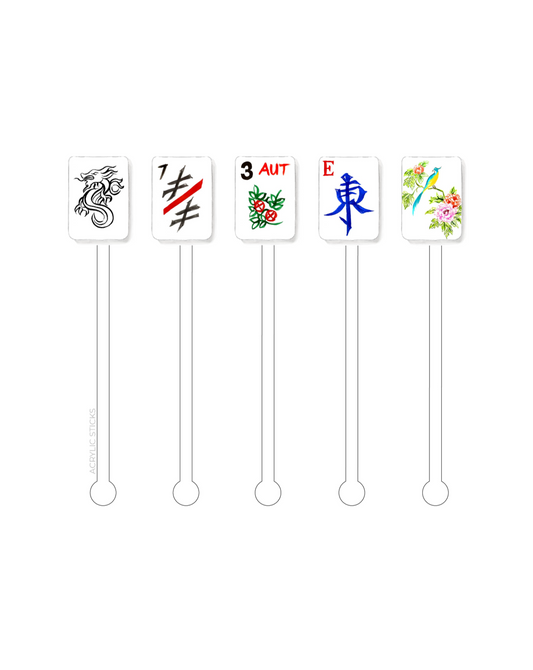 Mahjong Acrylic Stir Sticks