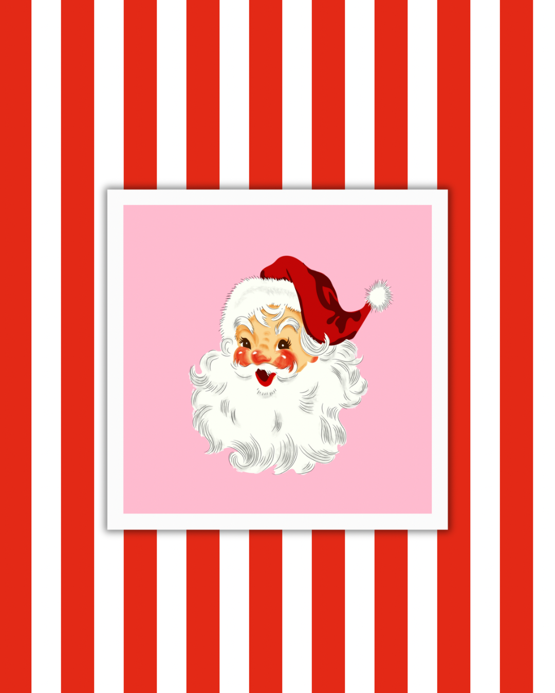 Pink Santa Paper Party Napkins