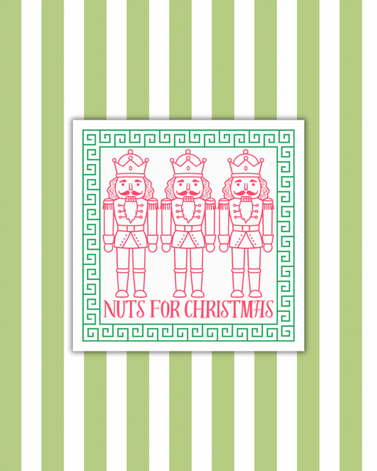 Nuts For Christmas Paper Party Napkins