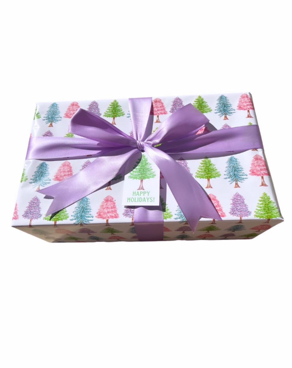 Pastel Tree Wrapping Paper Roll