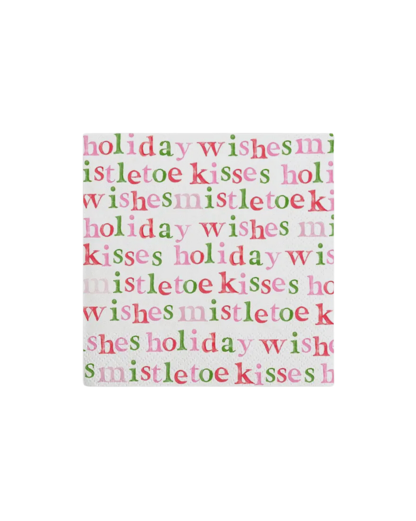 Mistletoe Kisses Holiday Napkins