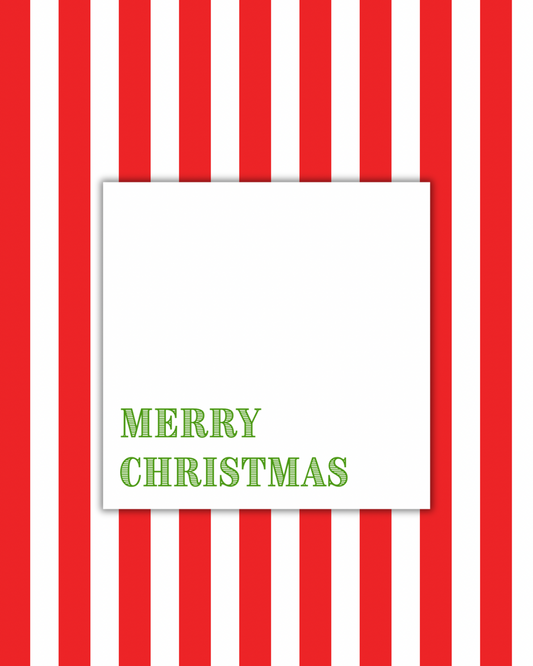 Merry Christmas Green Paper Party Napkins
