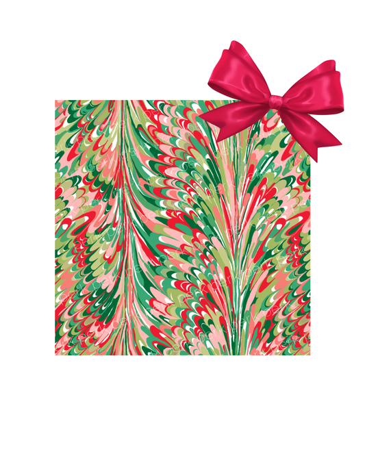 perk X Lucy Grymes Holiday Marble Wrapping Paper Roll