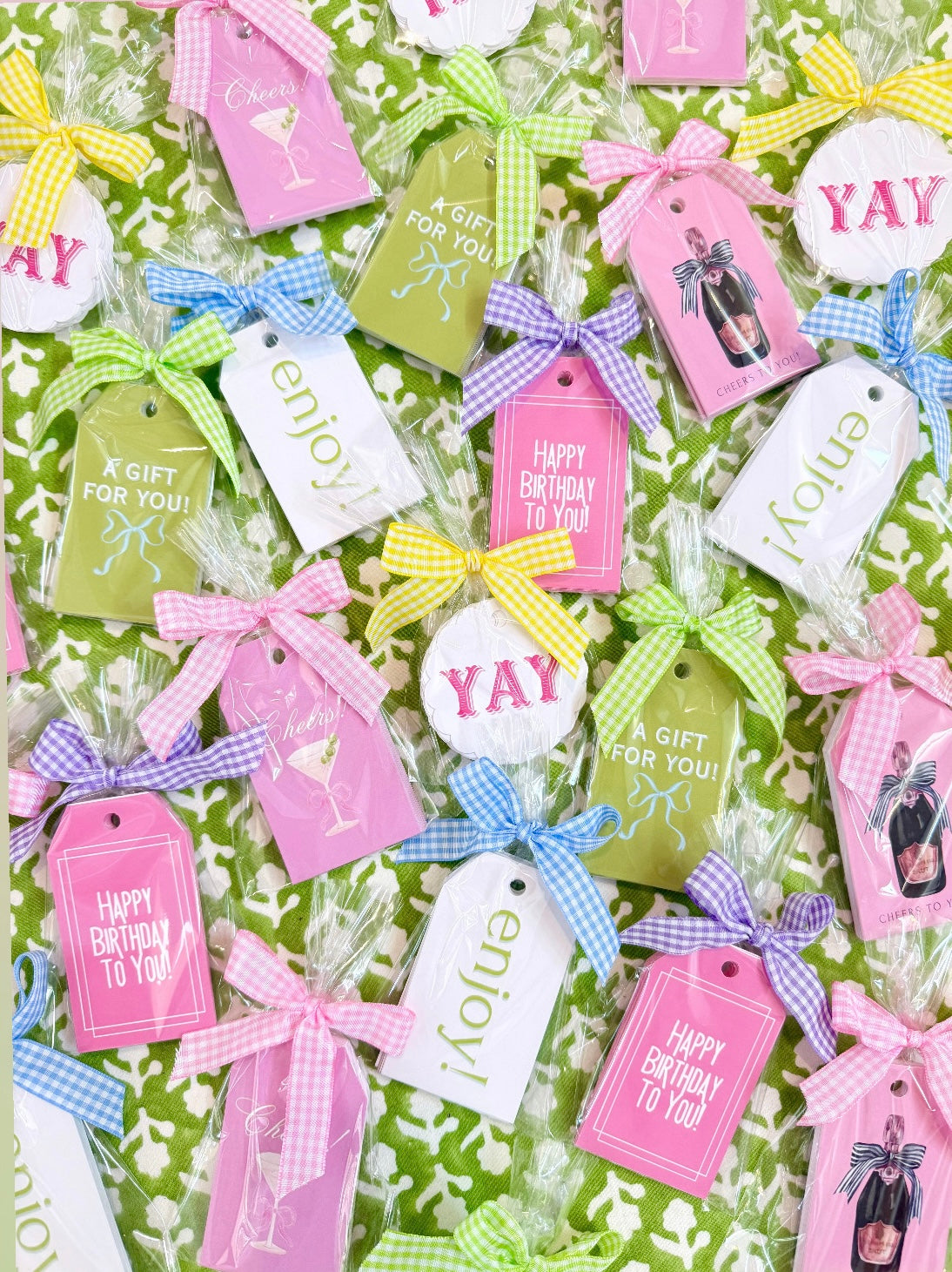 Pink Happy Birthday Gift Tags