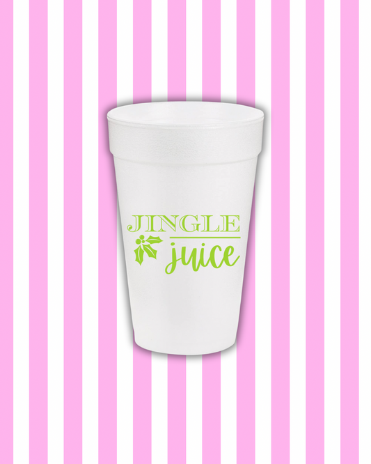Jingle Juice Styrofoam Cups