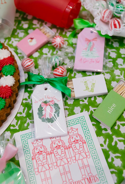 Merry Christmas Wreath Gift Tags