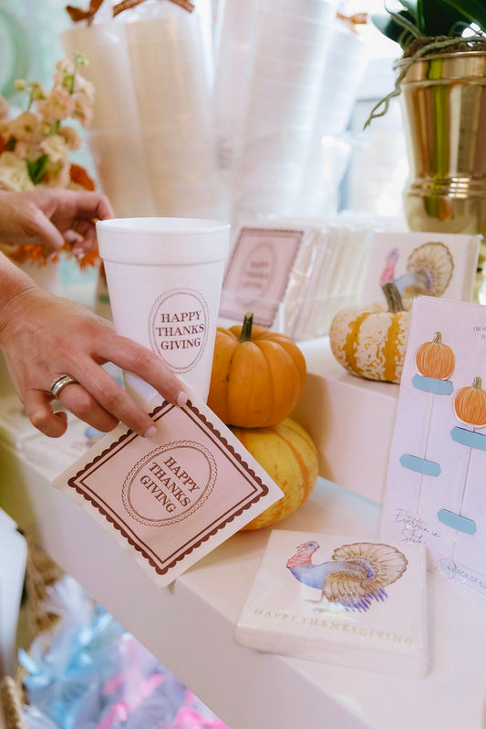 Happy Thanksgiving Paper Party Napkins