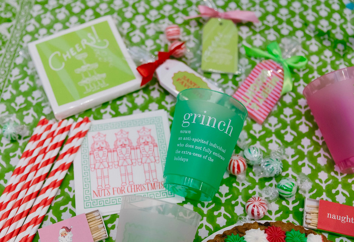 Green Cheers Paper Party Napkins