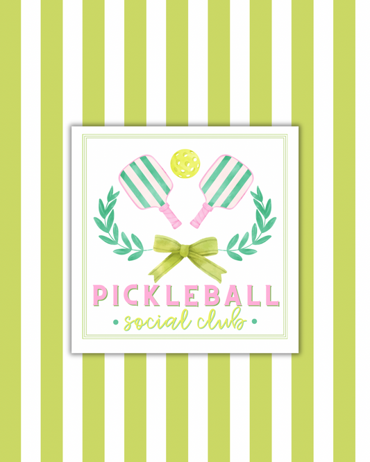 Pickleball Social Club Paper Party Napkins