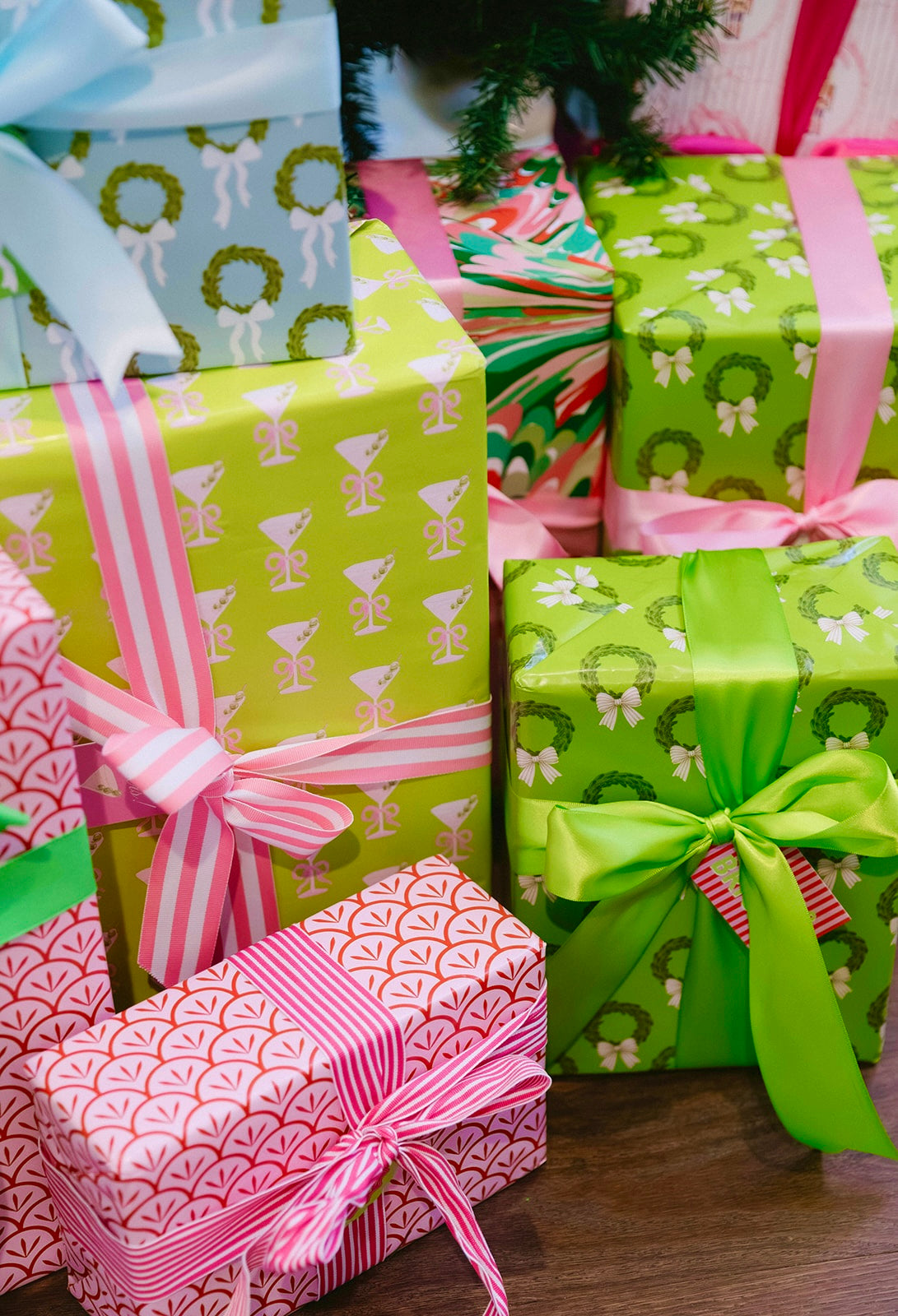 perk X Lucy Grymes Holiday Marble Wrapping Paper Roll