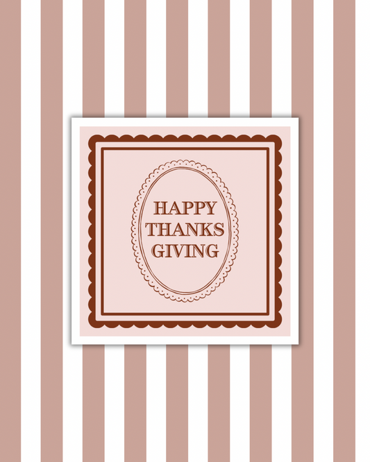 Happy Thanksgiving Paper Party Napkins
