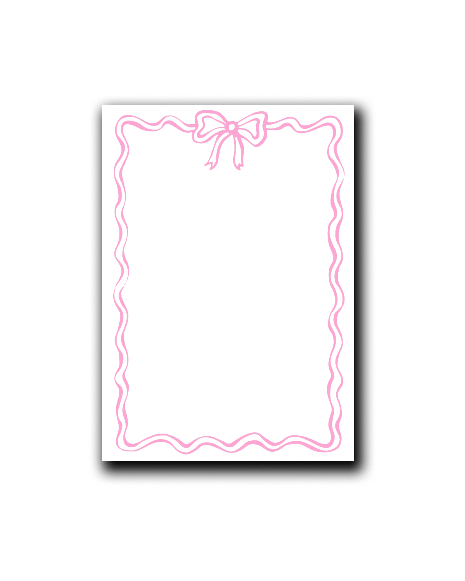 Pink Bow Notepad – perk