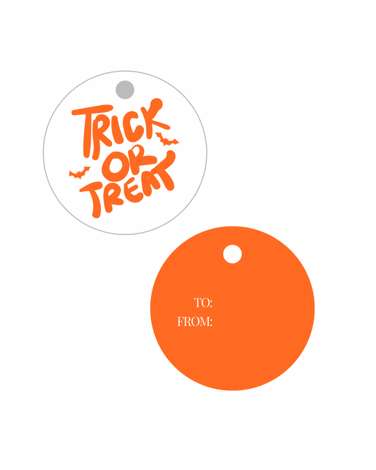 Trick or Treat Halloween Gift Tags